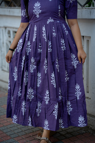 ROYAL AMETHYST | MATERNITY COTTON FULL LENGTH