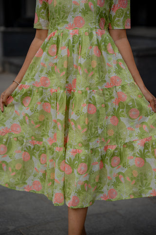 PISTACHIO BLOOM | MATERNITY MAXI ANKLE LENGTH
