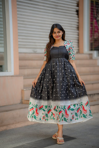 VINTAGE POLKA | MATERNITY MAXI ANKLE  LENGTH