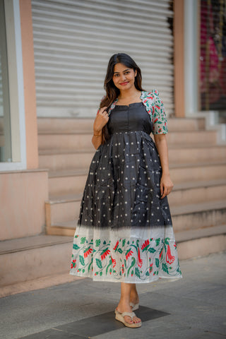 VINTAGE POLKA | MATERNITY MAXI ANKLE  LENGTH