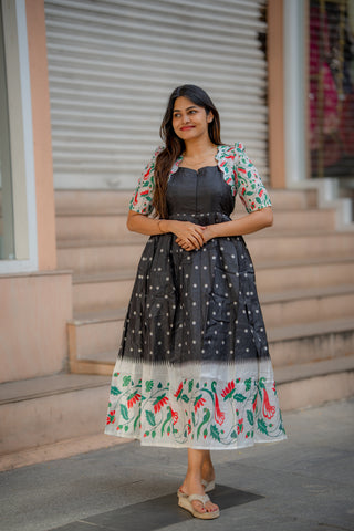 VINTAGE POLKA | MATERNITY MAXI ANKLE  LENGTH