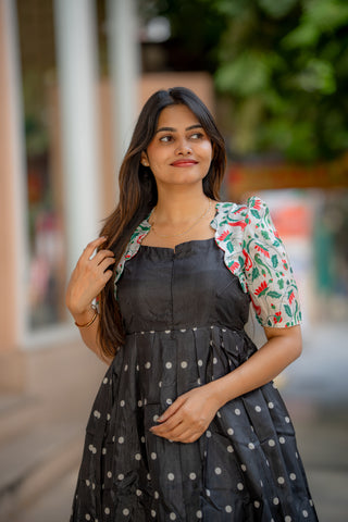 VINTAGE POLKA | MATERNITY MAXI ANKLE  LENGTH