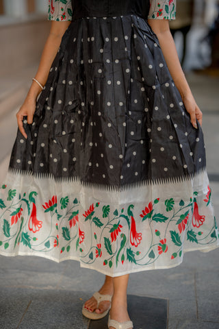 VINTAGE POLKA | MATERNITY MAXI ANKLE  LENGTH