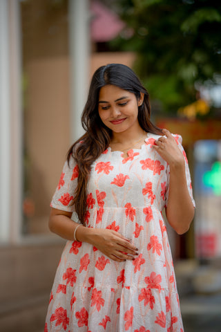 BLUSH PETAL | MATERNITY MAXI ANKLE LENGTH