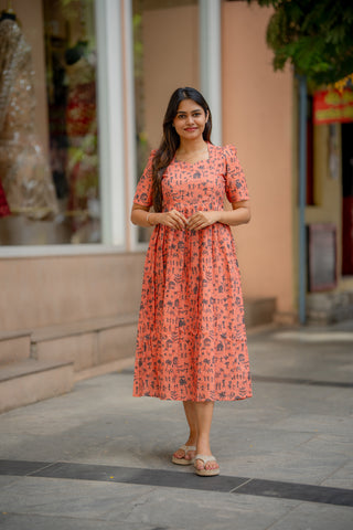 CORAL TALE | MATERNITY MAXI ANKLE LENGTH