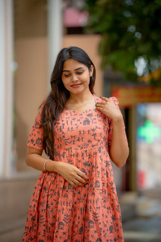CORAL TALE | MATERNITY MAXI ANKLE LENGTH