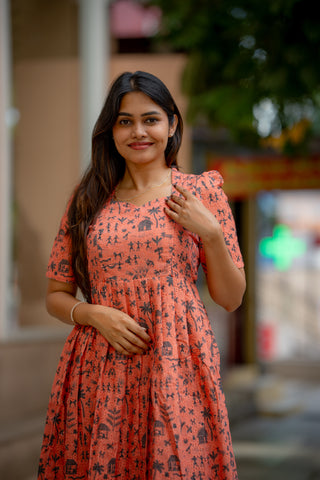 CORAL TALE | MATERNITY MAXI ANKLE LENGTH