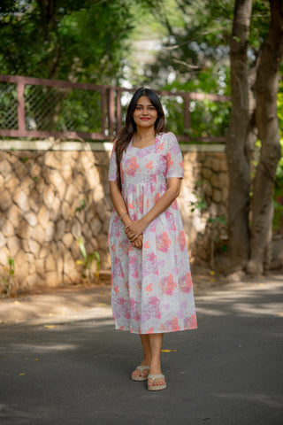 PASTEL CLOUDBURST | MATERNITY MAXI ANKLE  LENGTH