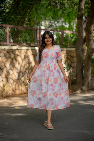PASTEL CLOUDBURST | MATERNITY MAXI ANKLE  LENGTH