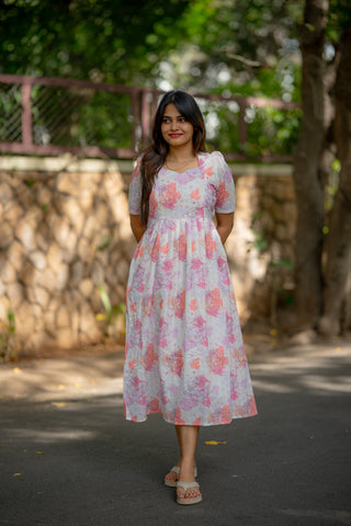 PASTEL CLOUDBURST | MATERNITY MAXI ANKLE  LENGTH