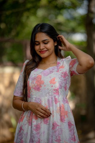 PASTEL CLOUDBURST | MATERNITY MAXI ANKLE  LENGTH
