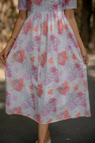PASTEL CLOUDBURST | MATERNITY MAXI ANKLE  LENGTH