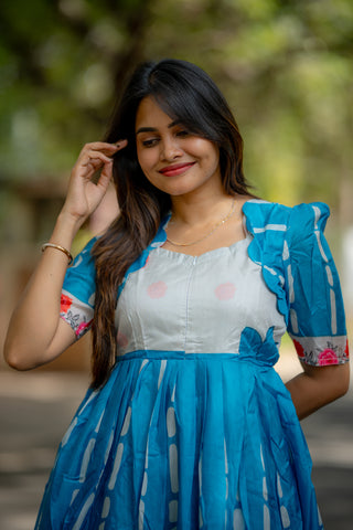 CERULEAN ROSE | MATERNITY MAXI ANKLE  LENGTH