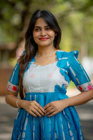 CERULEAN ROSE | MATERNITY MAXI ANKLE  LENGTH