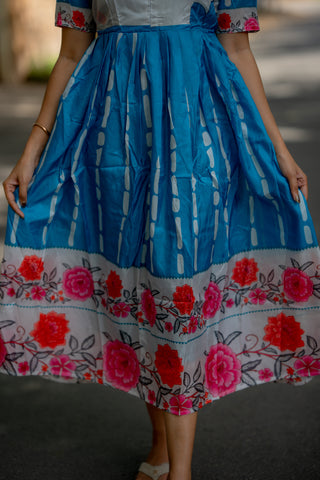 CERULEAN ROSE | MATERNITY MAXI ANKLE  LENGTH