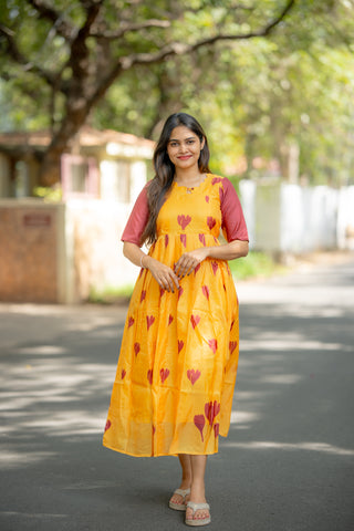 TURMERIC TULIP | MATERNITY MAXI ANKLE  LENGTH