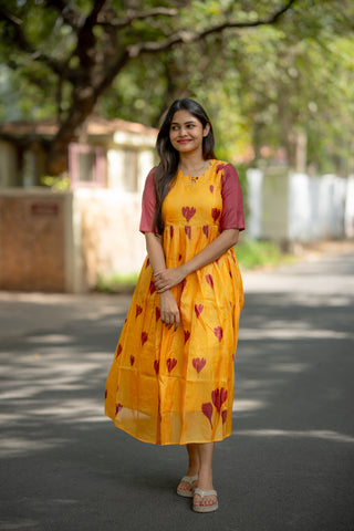 TURMERIC TULIP | MATERNITY MAXI ANKLE  LENGTH