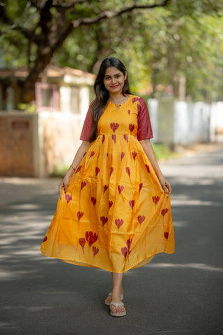TURMERIC TULIP | MATERNITY MAXI ANKLE  LENGTH