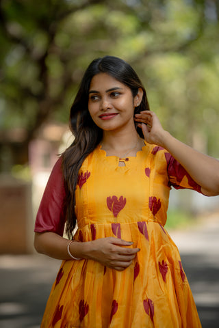 TURMERIC TULIP | MATERNITY MAXI ANKLE  LENGTH