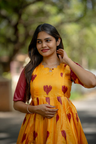 TURMERIC TULIP | MATERNITY MAXI ANKLE  LENGTH