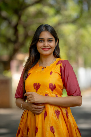 TURMERIC TULIP | MATERNITY MAXI ANKLE  LENGTH