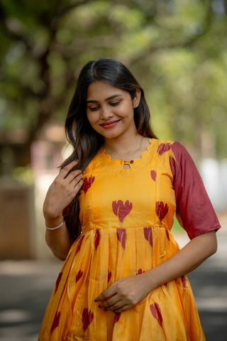 TURMERIC TULIP | MATERNITY MAXI ANKLE  LENGTH