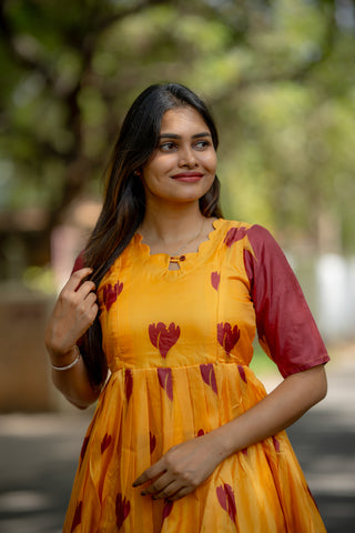 TURMERIC TULIP | MATERNITY MAXI ANKLE  LENGTH