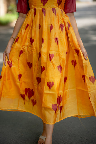 TURMERIC TULIP | MATERNITY MAXI ANKLE  LENGTH