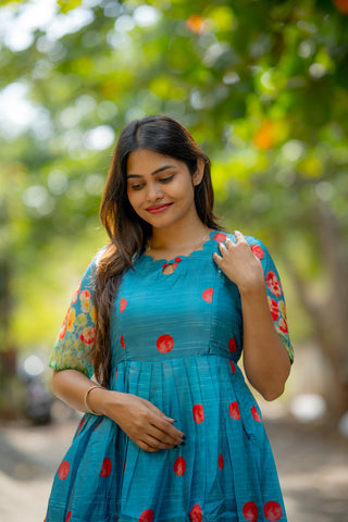 PANSY BORDER | MATERNITY MAXI ANKLE  LENGTH