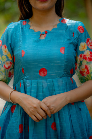 PANSY BORDER | MATERNITY MAXI ANKLE  LENGTH