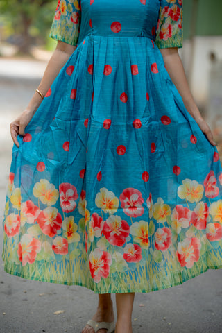 PANSY BORDER | MATERNITY MAXI ANKLE  LENGTH