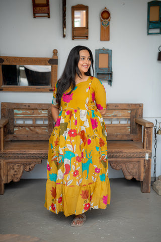 COLOURFUL FLOWERS | MATERNITY COTTON FULL LENGTH