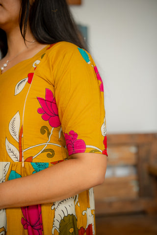 COLOURFUL FLOWERS | MATERNITY COTTON FULL LENGTH