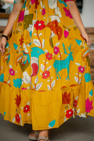 COLOURFUL FLOWERS | MATERNITY COTTON FULL LENGTH