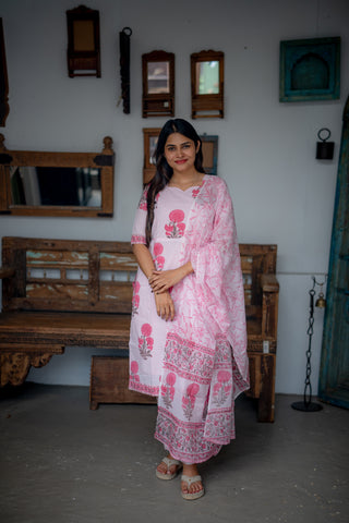 VINATGE SCALLOP | MATERNITY KURTI SET