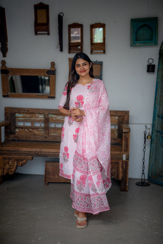 VINATGE SCALLOP | MATERNITY KURTI SET