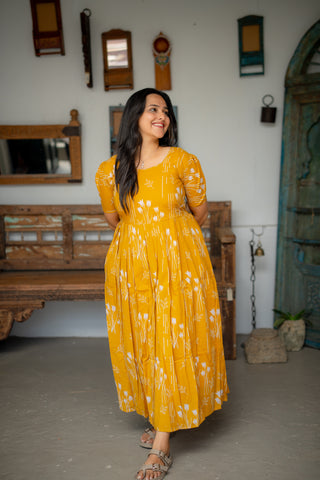 SUNLIT TULIP | MATERNITY COTTON ANKLE LENGTH