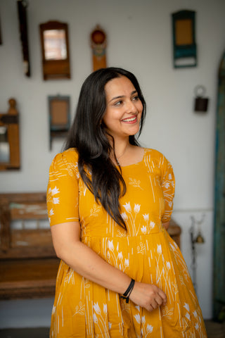 SUNLIT TULIP | MATERNITY COTTON ANKLE LENGTH