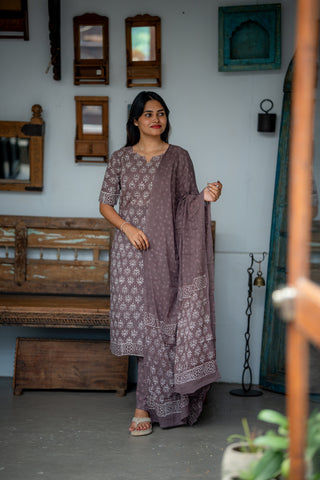 SMOKED BLOOM | MATERNITY KURTI SET