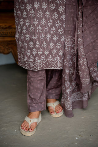 SMOKED BLOOM | MATERNITY KURTI SET