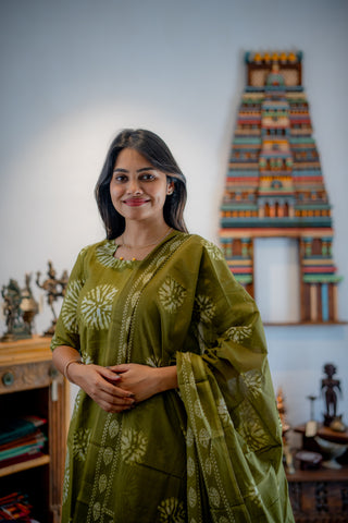 VERDANT BLOOM | MATERNITY KURTI SET