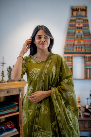 VERDANT BLOOM | MATERNITY KURTI SET
