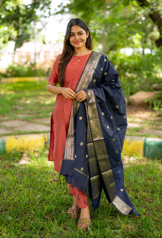 DUSK ELEGANCE| MATERNITY KURTI SET