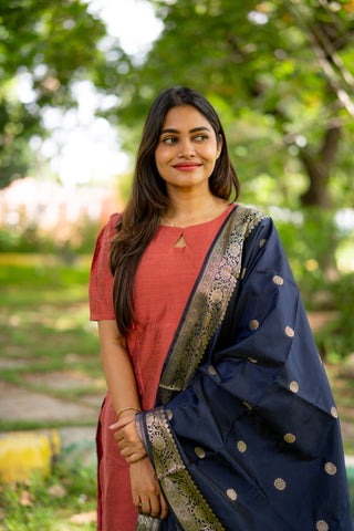 DUSK ELEGANCE| MATERNITY KURTI SET