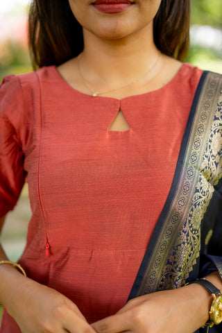 DUSK ELEGANCE| MATERNITY KURTI SET