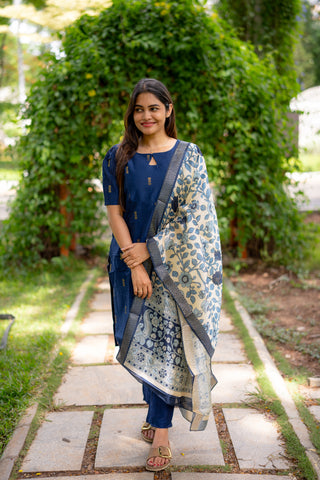 ROYAL BLUE | MATERNITY KURTI SET