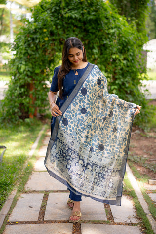 ROYAL BLUE | MATERNITY KURTI SET