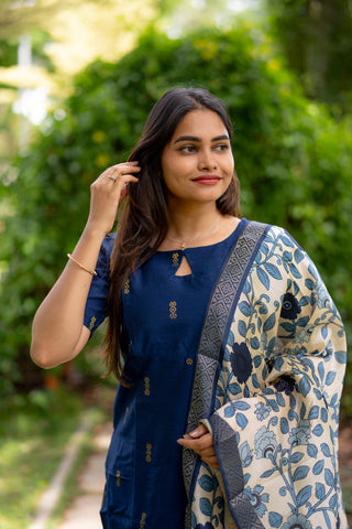 ROYAL BLUE | MATERNITY KURTI SET