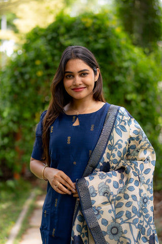 ROYAL BLUE | MATERNITY KURTI SET