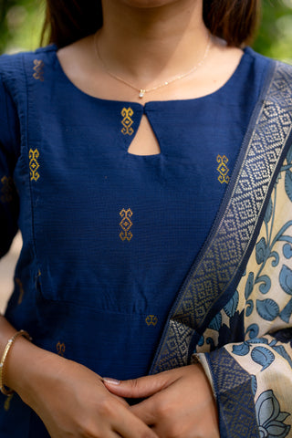 ROYAL BLUE | MATERNITY KURTI SET